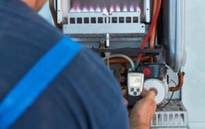 an expert heating technician performs a thorough diagnostic to determine the extent of the heater repairs needed.
